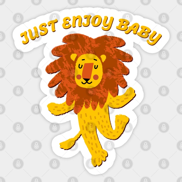 Just Enjoy Baby - Baby Lion Sticker by ak3shay